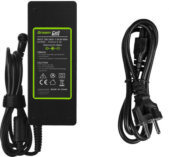 Green Cell Pro Laptop Charger 90W 19.5V 4.7A for Sony