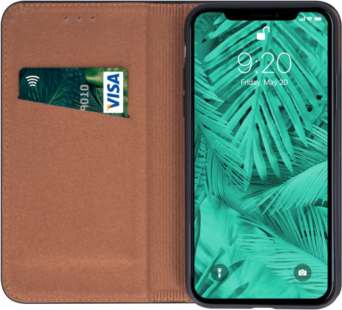 Senso Genuine Book Δερμάτινο Μαύρο (Redmi Note 15)