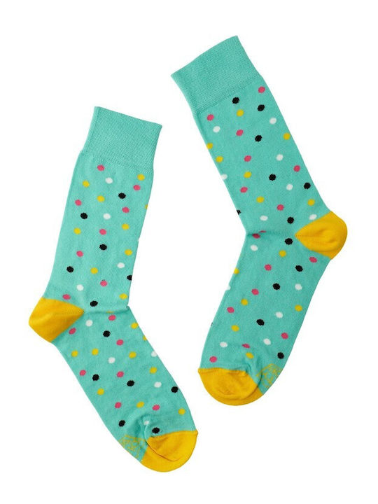 Dirty Socks Socken mit Muster Türkise Punkte