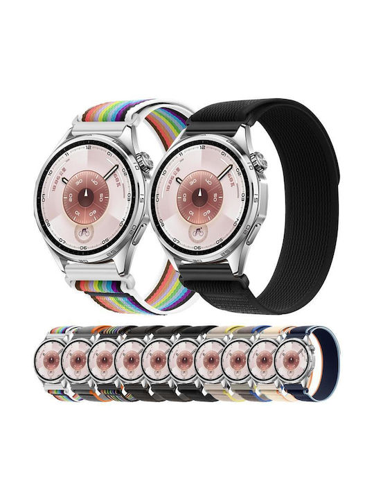 Nylon Tragbares Band Huawei Watch Gt 6 46mm Schwarzes Bunt Nylon Tragbares Band Huawei Watch Gt 6 46mm Schwarzes Bunt