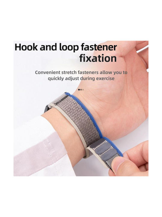 Λούρακι Nylon Hook Loop Fastener Huawei Watch Gt 6 46mm Μαύρο Πολύχρωμο