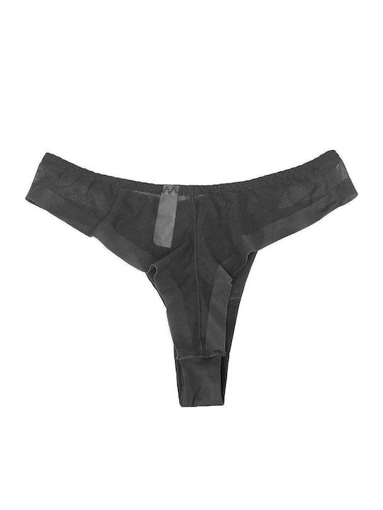 Damen-Slip Brasil Schwarz 8290-Schwarz-L