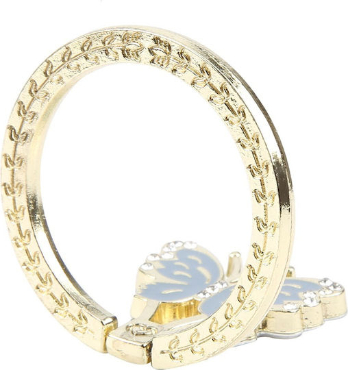 Butterfly Ring-Halter Für Handy In Hellblau