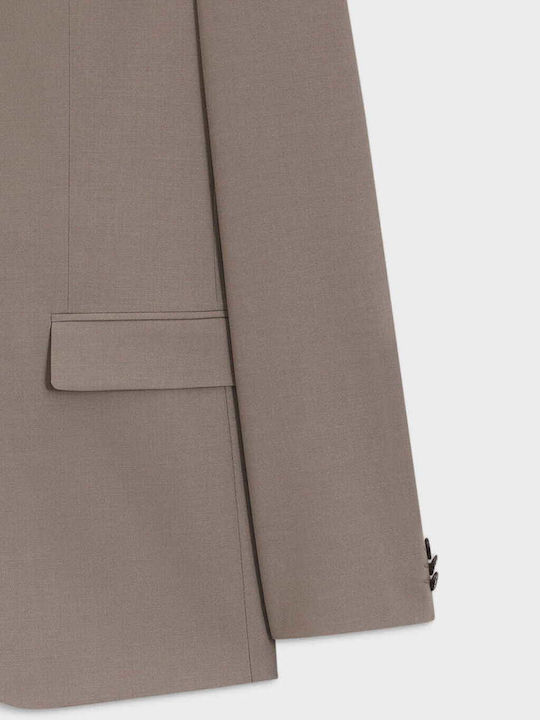 Herrenanzug mit Schlank Passform Braun
