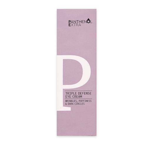 Panthenol Extra Triple Defense Κρέμα Ματιών για Ενυδάτωση , Αντιγήρανση , Μαύροι Κύκλοι & Σακούλες 25ml