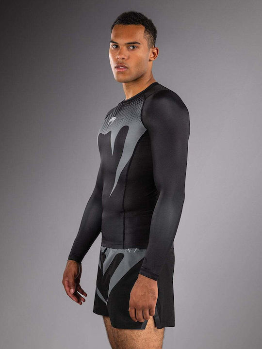 Venum Men's Long Sleeve Shirt VENUM-05914-001 for Jiu-Jitsu Black