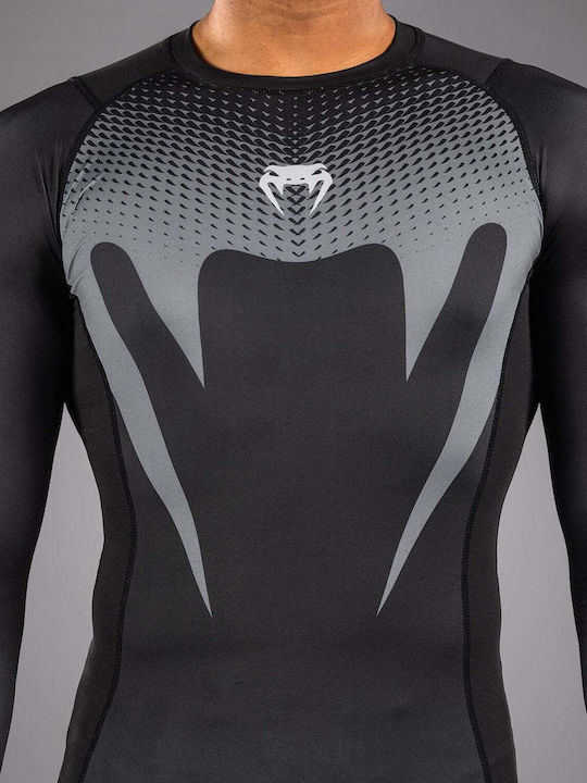 Venum Men's Long Sleeve Shirt VENUM-05914-001 for Jiu-Jitsu Black