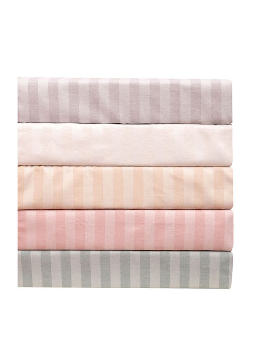 Viopros Single Bed Sheet with Rubber Hugger 100x200+25cm 1