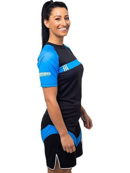 Tatami Fightwear Мъжка Къс Ръкав Блуза За Джиу-Джицу Синя