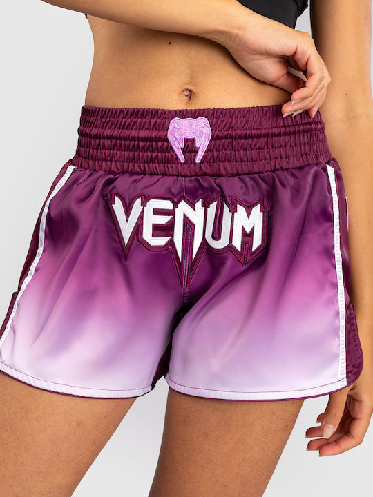 Women's Muay Thai Shorts Venum Iris Plum White