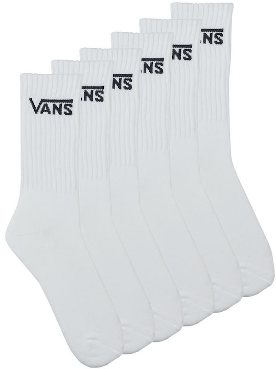 Vans Classic Crew Γυναικείες Κάλτσες White 6Pack Vans Classic Crew Γυναικείες Κάλτσες White 6Pack