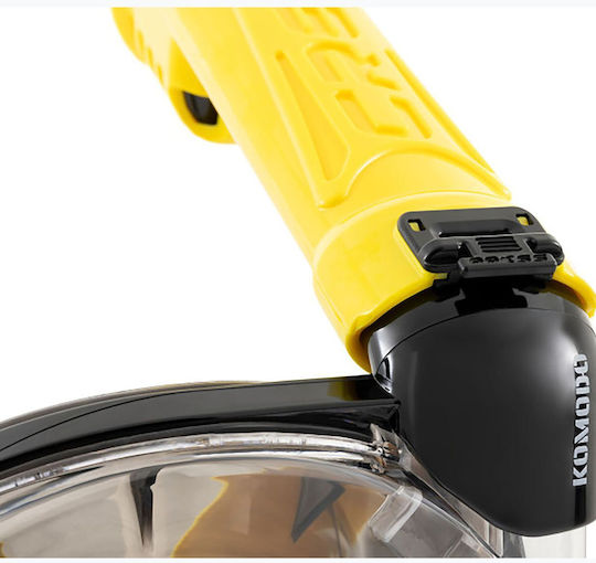 CressiSub Komodo Silicone Full Face Yellow Diving Mask
