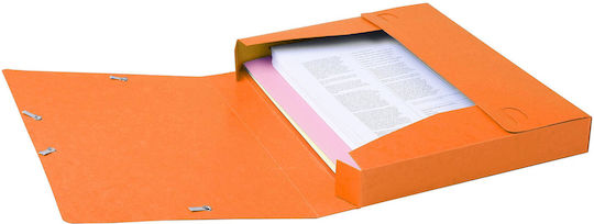Exacompta 14017h Cutie De Depozitare Premium Cu Elastic 10 Bucăți 40 Mm Lățime Extra Rezistentă Spine Din Carton Colorat Etichetă Din A4 Cutie De Arhivă Dosar De Documente Dosar De Desene Dosar De Depozitare Portocaliu
