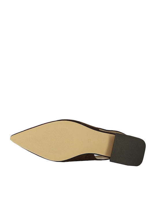 Heels with Low Heel Brown