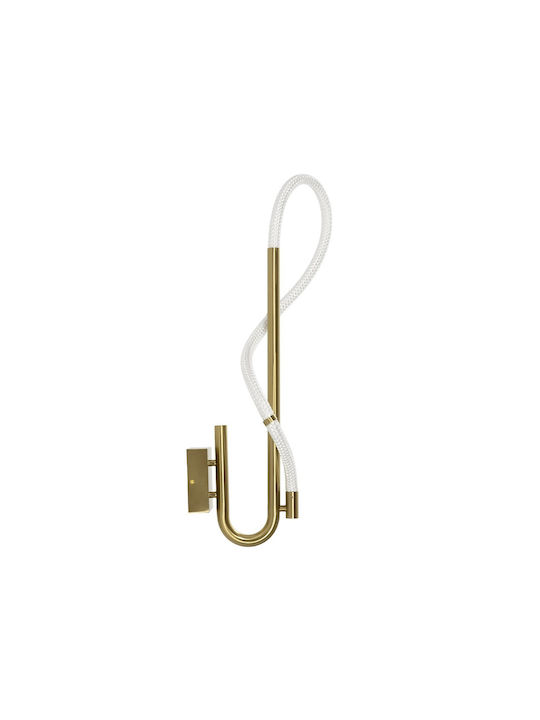 kelvo Modern Wall Lamp with Integrated LED and Adjustable Warm to Cool White Light Gold 30x30cm