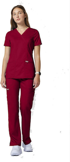 Cherokee WWE610 Women's Medical Blouse Red