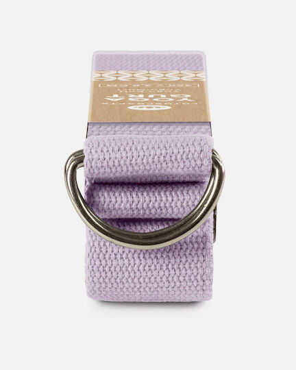Lotuscrafts Ιμάντας Γιόγκα D-ring Lavender Fog Bio Βαμβάκι 250x3,8 Εκ