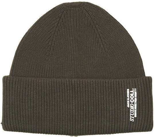 Beanie Men's Knitted Beanie in Brown Colour