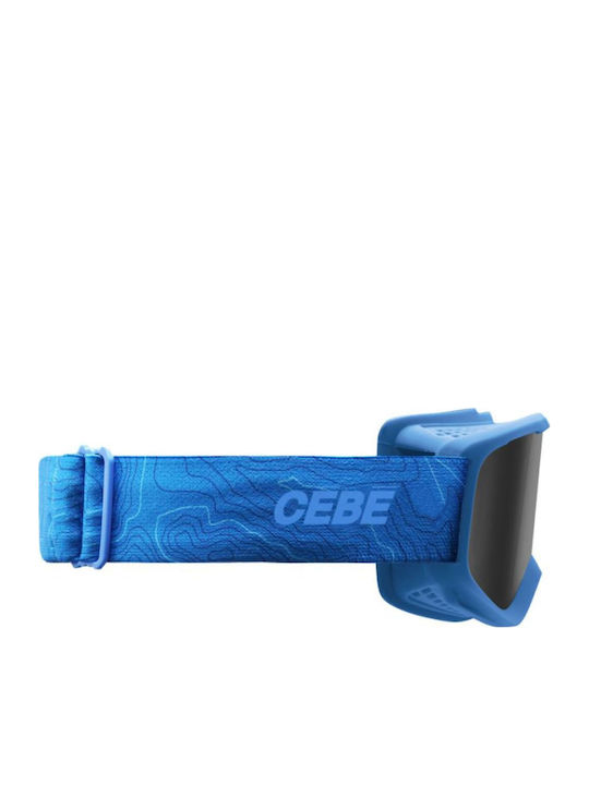 Cebe Μάσκα Σκι & Snowboard Παιδική Μπλε με Φακό σε Μπλε Χρώμα
