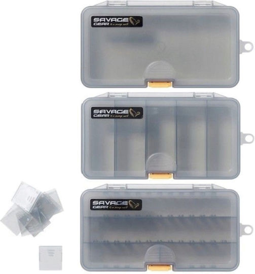 Savage Gear Lurebox Smoke Ck 3 Pieces Lurebox 4 21.4 X 11.8 X 4.5 Cm