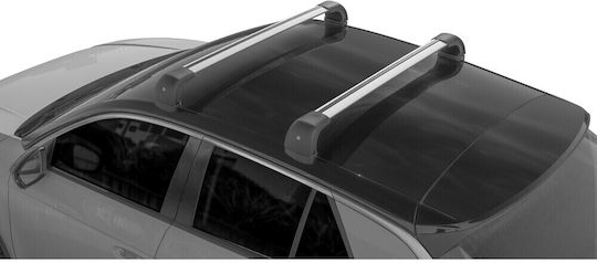 Nordrive Car Roof Bar Aluminum Silver 124cm Silenzio Cx Origine System Origine Standard Flush Railing 1 Piece Ln15411 L.n15411