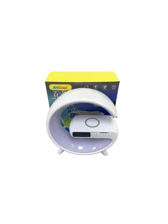 Andowl Ηχείο 4 1 Bluetooth Ασύρματο Φορτιστή Ξυπνητήρι & Ρολόι 15w 4a Pro Wireless Charging Speaker