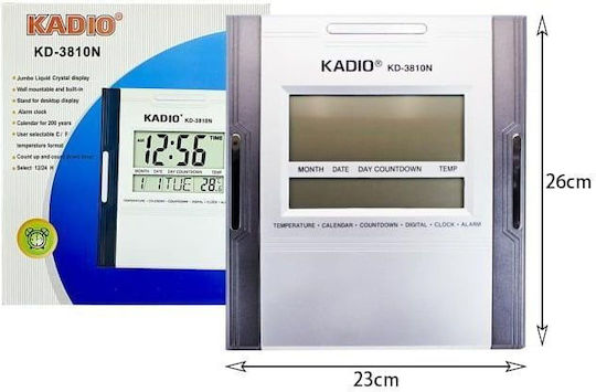 Kadio Ψηφιακό Ρoλόι & Ξυπνητήρι Digital Clock Kd-3810n