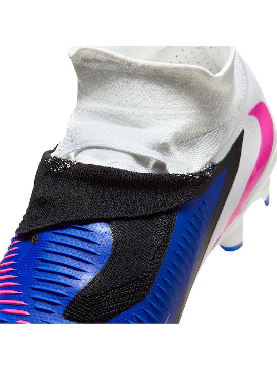 Nike Phantom 6 High Pro Футболни Обувки с Бутони FG Сини