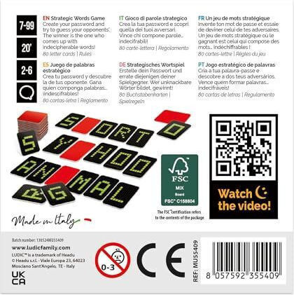 Настолна игра Pass Word за 2-6 играчи 7+ години (EN) Ludic Family