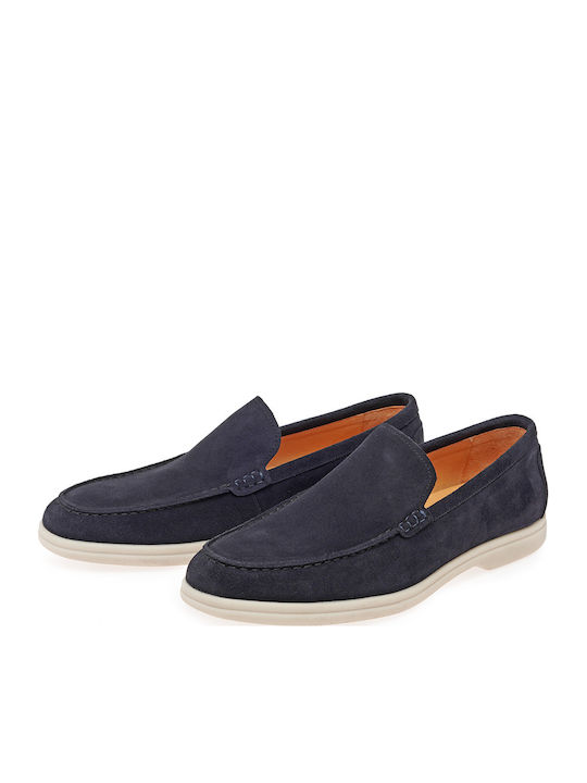 Suede Ανδρικά Loafers σε Μπλε Χρώμα