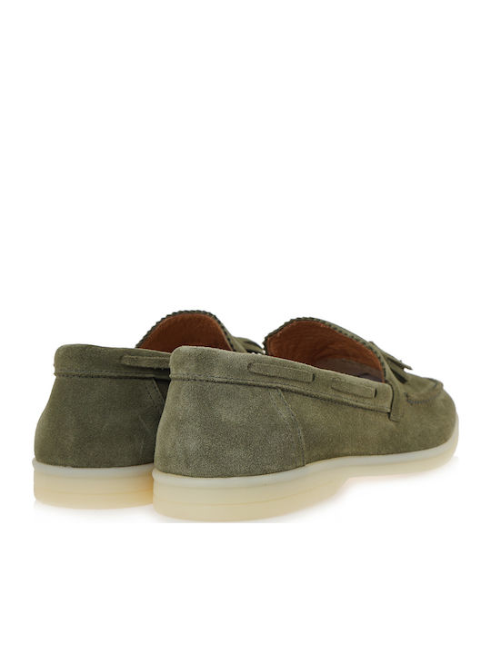 Loafers Bărbătești Din Velur Verde