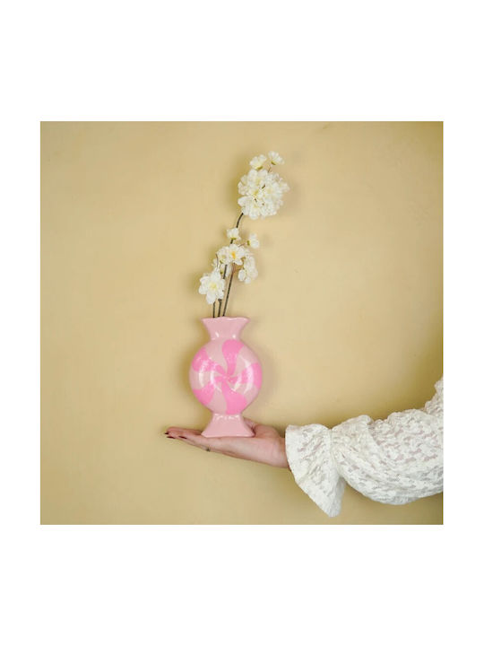 Beauty Home Vase „Karamela“ – Rosa Neon 12×6,5x20cm