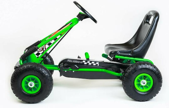 Go Kart Cu Un Loc Cu Pedală Verde Pentru 8+ Ani