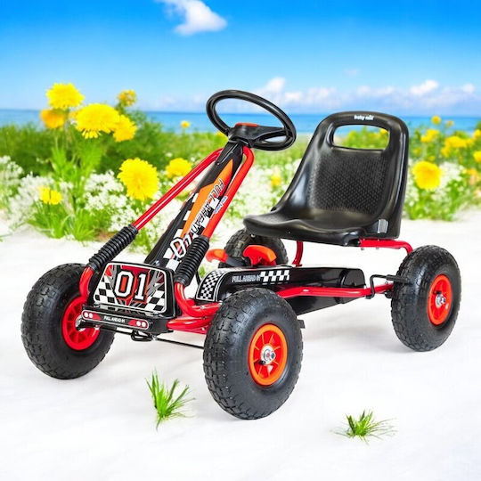 Go Kart Cu Un Loc Cu Pedală Roșu