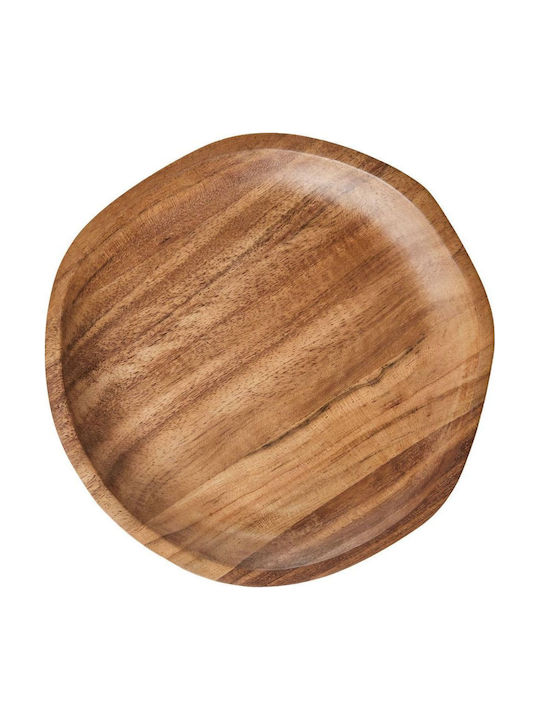 Butlers Acacia Πιάτο Ρηχό Καφέ με Διάμετρο 17cm