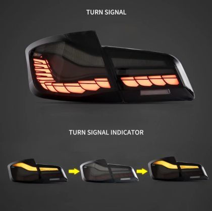 Taillights Led Bmw F10 Sedan 2011-2017 Cs M5 Design Tinted Set 2 Pieces