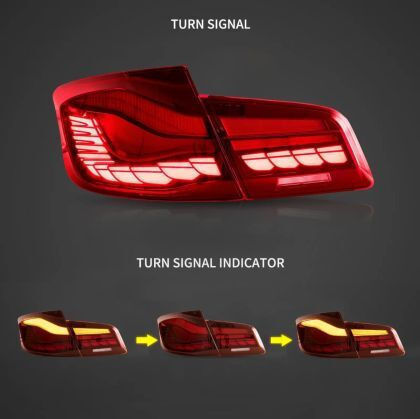 Led Taillights Bmw F10 Sedan 2011-2017 Cs M5 Design Red Set 2 Pieces