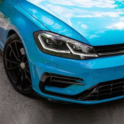 Front Led Lights Vw Golf 7.5 2018-2021 Silver Line Design Black Without Bulbs D2s/h7 Set 2 Pieces