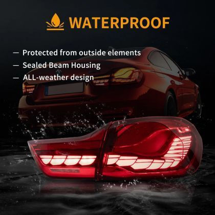 Задни Светлини LED BMW F32 F33 F36 F82 F83 2014-2020 GTS Design Текущи Светлини Червени Комплект 2 Бройки