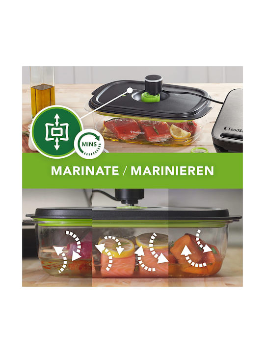 FoodSaver Σετ Δοχεία Φαγητού Πλαστικά Διάφανα 2τμχ