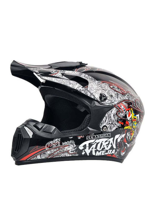 FIXATO Motorradhelm Motocross ECE 22.06