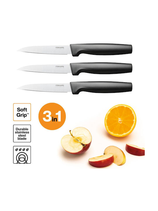 Fiskars Cuțite de curățat din Oțel Inoxidabil 3buc