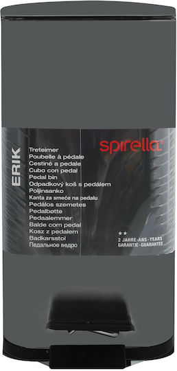 Dimitracas Erik Metallic Bathroom Basket Soft Close 5lt Gray