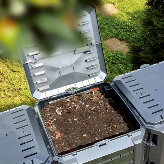 Recipient de Compostare Negru 1600 Litri 1200 L 1