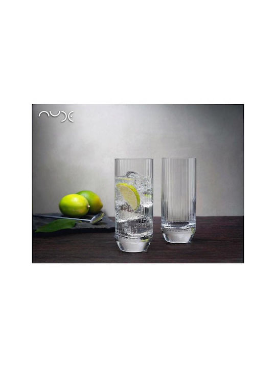 Espiel Big Top Set Gläser Wasser aus Glas in Weiß Farbe 430ml 6Stück
