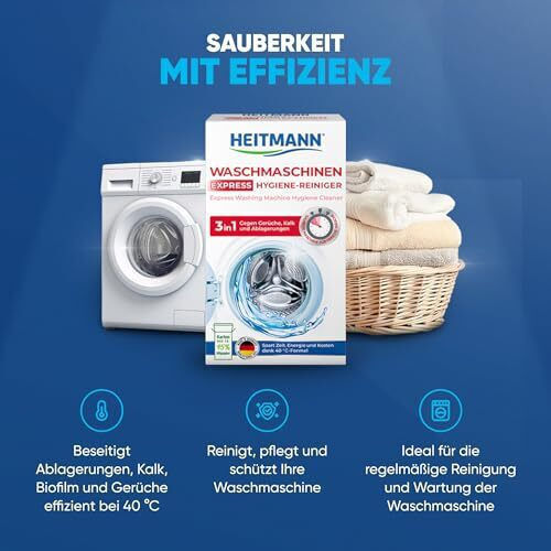 Heitmann-eienfarben Express Washing Machine Cleaner Καθαριστικό Πλυντηρίου σε Σκόνη 250gr