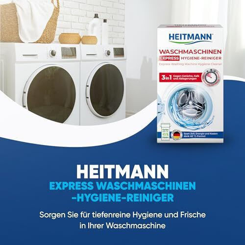 Heitmann-eienfarben Express Washing Machine Cleaner Καθαριστικό Πλυντηρίου σε Σκόνη 250gr