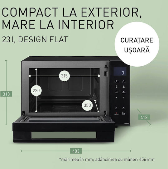Panasonic Cuptor cu microunde cu Grill 23lt Negru