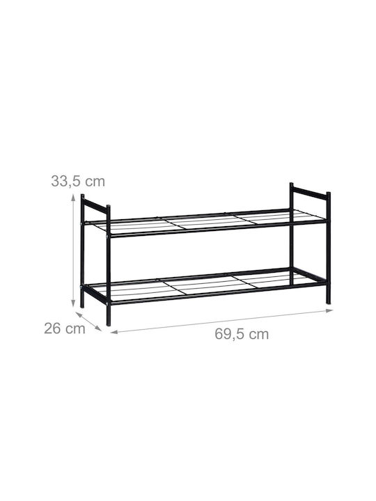 Metalică Suport pentru pantofi L69.5xW26xH33.5cm