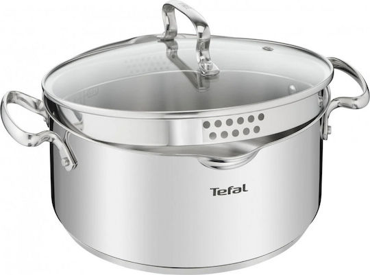 Tefal Duetto+ Deep Stainless Steel Pot 2lt / 18cm Tefal Duetto+ Deep Stainless Steel Pot 2lt / 18cm